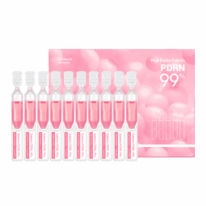Medicube PDRN Pink One Day Serum – PDRN ir kolageno serumo ampulės odos spindesiui ir drėkinimui, 10 × 1,5 ml