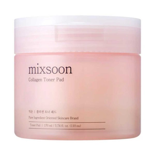 „Mixsoon“ kolageno tonizuojantys veido padeliai, 170 ml / 110 vnt.