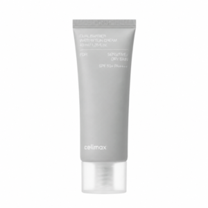 „Celimax“ – drėkinamasis kremas nuo saulės su dvigubo barjero apsauga SPF50+ PA++++, 40 ml